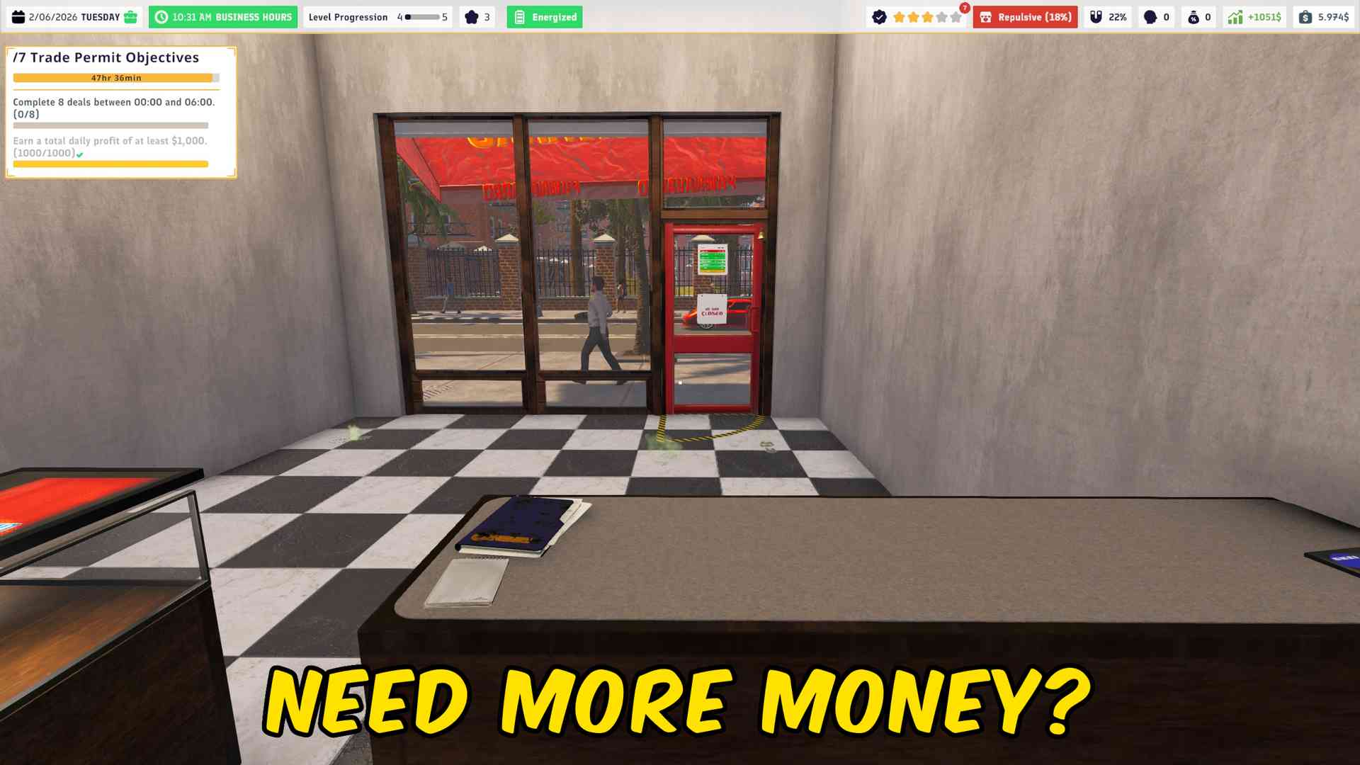 Pawnbroker Simulator — Give Money